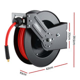 Giantz Air Hose Reel 3/8 IN x 15m Retractable Air Hose 300PSI - Side View