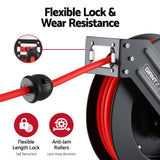 Giantz Air Hose Reel 3/8 IN x 15m Retractable Air Hose 300PSI - 45-Degree Angle