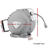 Water Hose Reel 10M Retractable Auto Rewind Garden Spray Gun - Front View