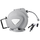 Water Hose Reel 10M Retractable Auto Rewind Garden Spray Gun - Top-Down View