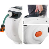 Greenfingers Water Hose Reel 10M Retractable Garden Spray Gun AutoRewind - Side View