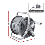 Green Fingers 20m Retractable Garden Hose Reel Heavy Duty 1/2