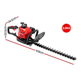 Giantz 25.4CC Petrol Hedge Trimmer 24 Dual Blade Tree Grass Garden Tool - Front View