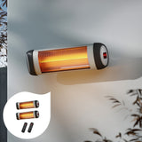 Vevare Electric Infrared Radiant Heater 2x1500W Remote