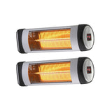 Vevare Electric Infrared Radiant Heater 2x1500W Remote