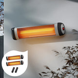 Vevare Electric Strip Infrared Heater Radiant 2PCS 2500W - Front View