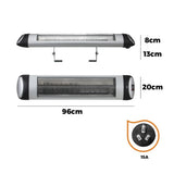 Vevare Electric Strip Infrared Heater Radiant 2PCS 2500W