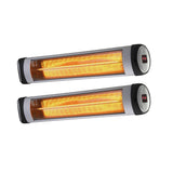 Vevare Electric Strip Infrared Heater Radiant 2x 3000W Remote