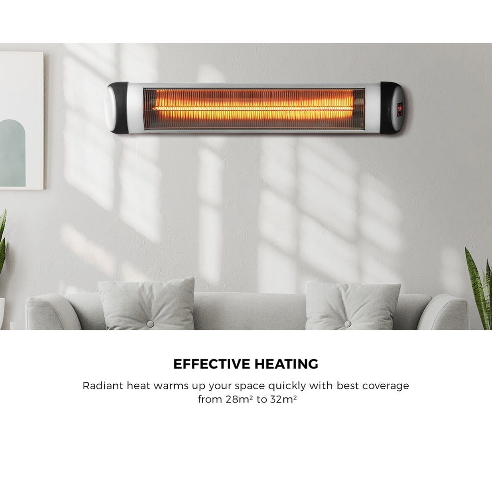 Vevare Electric Strip Infrared Heater Radiant 2x 3000W Remote
