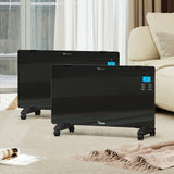 Vevare Electric Glass Panel Heater 2PCS 2000W Wall Mounted