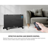 Vevare Electric Glass Panel Heater 2PCS 2000W Wall Mounted
