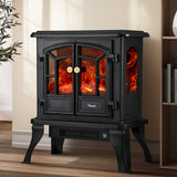 Vevare Electric Fireplace Heater Freestanding 3D Flame Effect 2000W - Top-Down View