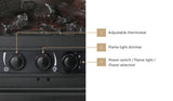 Vevare Electric Fireplace Heater Freestanding 3D Flame Effect 2000W - Low Angle