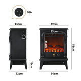 Vevare Electric Fireplace Heater 3D Flame Effect 2000W Freestanding - Extra Image