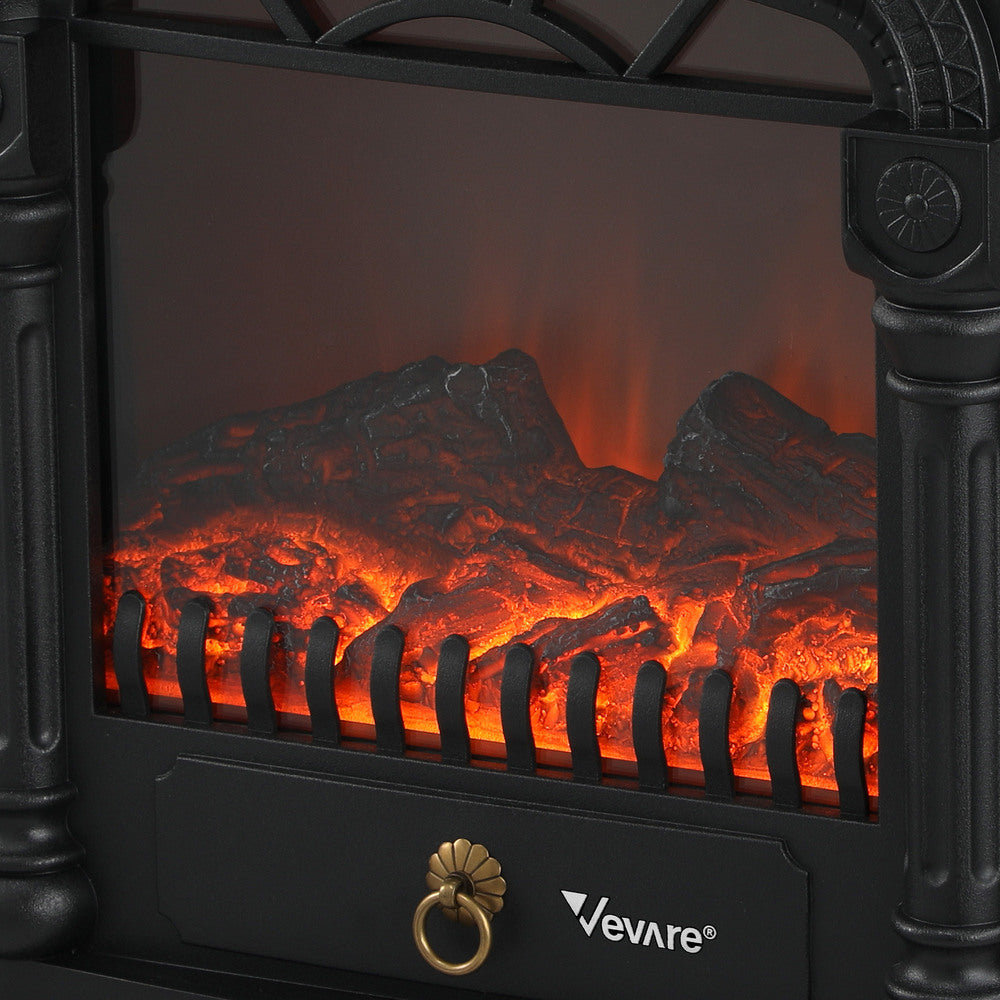 Vevare Electric Fireplace Heater 3D Flame Effect 2000W Freestanding
