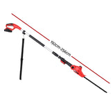 Giantz Electric Cordless Extendable Hedge Trimmer with Adjustable Head and Double-Sided Blade - Front View
