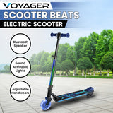 Voyager Scooter Beats Electric Scooter - Blue - Low Angle