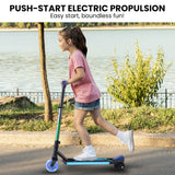 Voyager Scooter Beats Electric Scooter - Blue - 45-Degree Angle