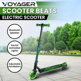 Voyager Scooter Beats Electric Scooter - Green - Side View