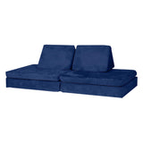 Huddle Kids Modular Play Foam Couch - Navy - Front View