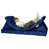 Huddle Kids Modular Play Foam Couch - Navy