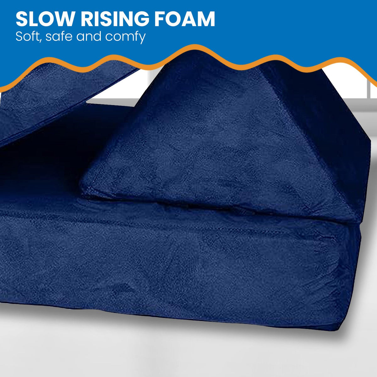 Huddle Kids Modular Play Foam Couch - Navy