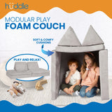 Huddle Kids Modular Play Foam Couch - Grey - Extra Image