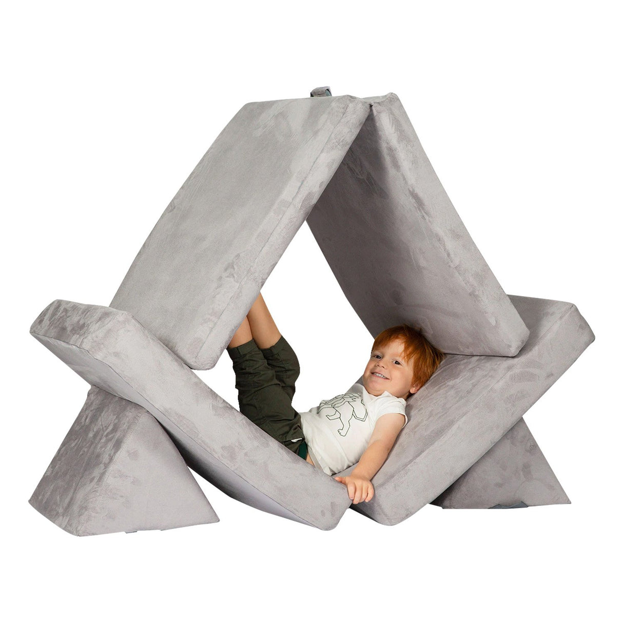 Huddle Kids Modular Play Foam Couch - Grey