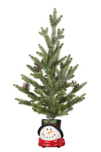Christabelle Christmas Tree with Lights in Snowman Pot - 55cm