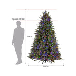 Bergen Fir 7.5ft Multicolour Pre-Lit Christmas Tree