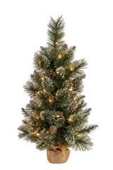 Christabelle 2ft Christmas Tree with Lights - Potted Cashmere