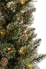 Christabelle 2ft Christmas Tree with Lights - Potted Cashmere - Side View