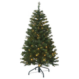 137cm Pine Slimline Christmas Tree with Lights