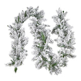 Christabelle Snowy Atica Pre-Lit Christmas Garland - 274cm
