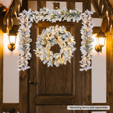 Christabelle Snowy Atica Pre-Lit Christmas Garland - 274cm