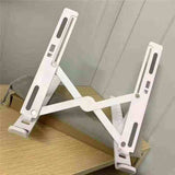 Adjustable Portable Ergonomic Aluminum Laptop Stand Holder for Desk Use - Top-Down View
