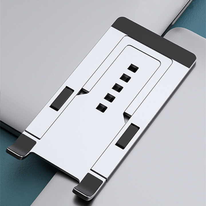 Adjustable Foldable Aluminum Alloy Mobile Phone and Tablet Holder Stand for Home and Office