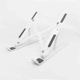Flexible and Portable Adjustable Laptop Stand - Lightweight ABS Design for Tablets and Phones - Side View
