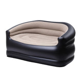 Gardeon Outdoor Air Sofa Inflatable Couch Two-Seater Lounge Chair with Pump Blow Up Couches for Camping - Close-Up Angle
