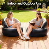 Gardeon Inflatable Chair Blow Up Folding Air Chairs Sofa for Camping with Pump - 45-Degree Angle