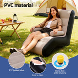 Gardeon Inflatable Chair Sun Lounger Blow Up Folding Air Chairs Sofa for Camping with Pump - 45-Degree Angle