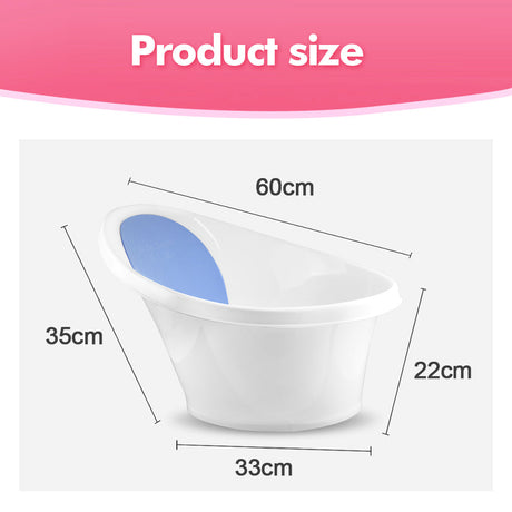 Blue Baby Bath With Backrest & Bum Bump Support-2006732771409661961