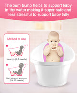 Pink Baby Bath With Backrest & Bum Bump Support-2006732771585822725