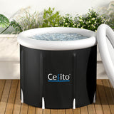 Weisshorn Portable Ice Bath Tub 70X80CM Inflatable Folding Bathtub Spa Massage - Close-Up Angle