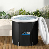 Weisshorn Portable Ice Bath Tub 75X75CM Inflatable Folding Bathtub Spa Massage - Close-Up Angle