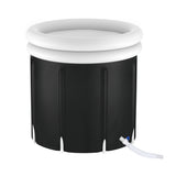 Weisshorn Portable Ice Bath Tub 80X80CM Inflatable Folding Bathtub Spa Massage - Side View