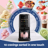 Devanti 10-in-1 Ice Cream Maker Machine Homemade Gelato Sorbet Smart Portion Control Custom Mix-Ins - Top-Down View