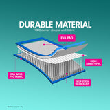 Powertrain 1m Air Inflatable Tumbling Mat Block - Blue - 45-Degree Angle