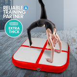 Powertrain 1m Air Inflatable Tumbling Mat Block - Red - 45-Degree Angle