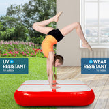 Powertrain 1m Air Inflatable Tumbling Mat Block - Red - Close-Up Angle